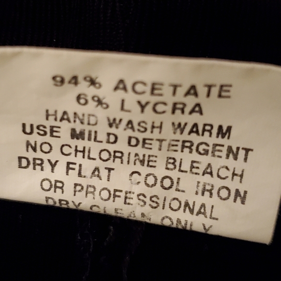 Vintage 80s Softwear Mark Singer Black Slinky Crepe High Rise Palazzo Pants L - Picture 11 of 11